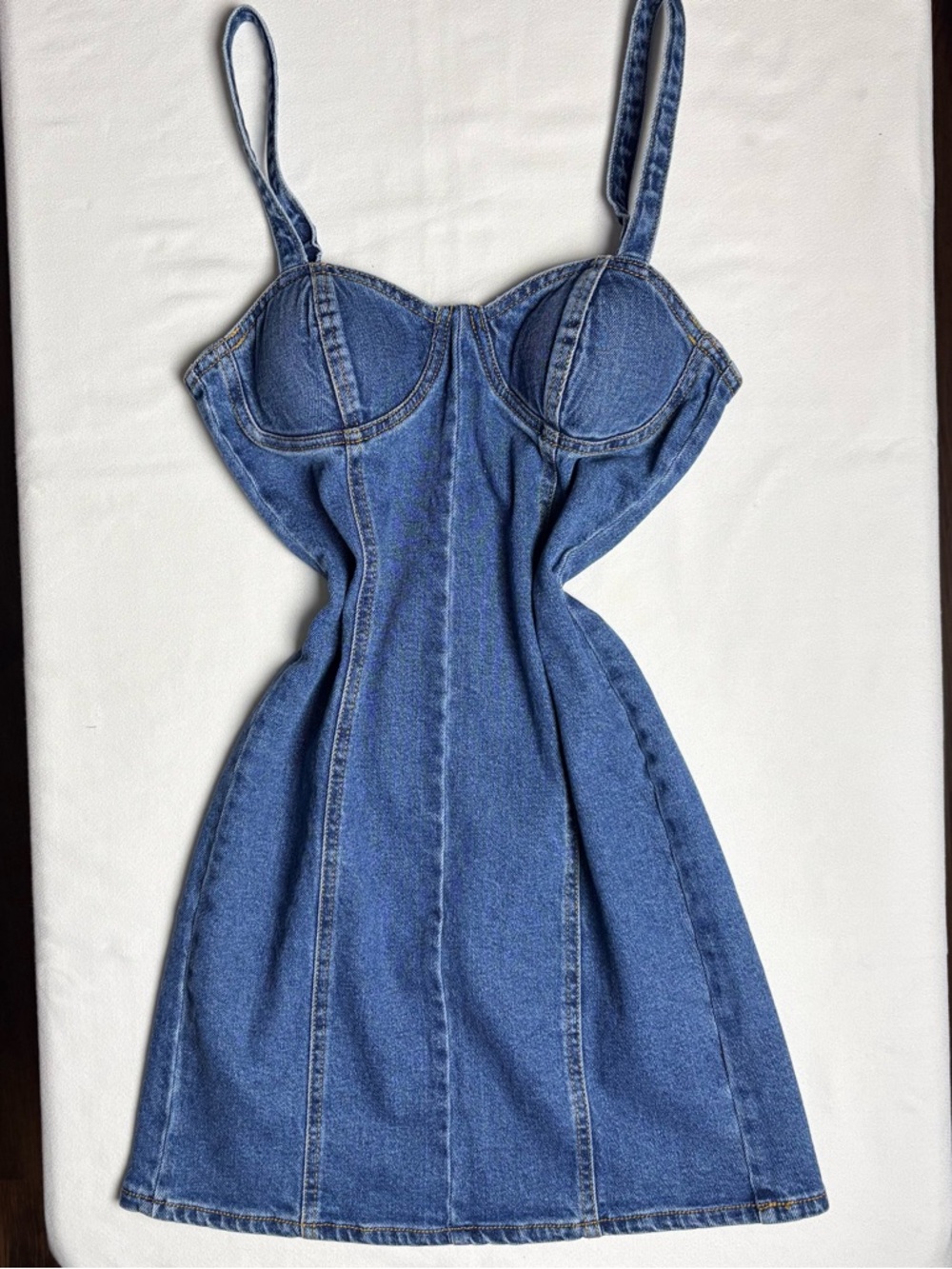 Steve Madden Blue Denim Mini Dress-S